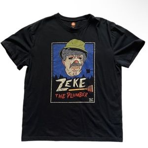 🖤 🩳 Nickelodeon Salute Your Shorts “Zeke The Plumber” T-Shirt, XXL BNIB 🖤